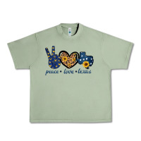 Oil Green Peace Love Texas Urban Heavy Tee - Bettercallsaul