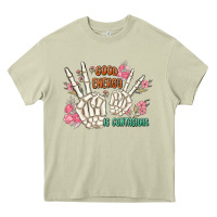 Mossy good energy is contagious Heavy Core Tee - MaliasSmallBusiness