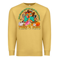 Antique Gold The Turkey Ain’t The Only Thing Lookin Thick & J Premium Sweatshirt - CowhideDigitalArt