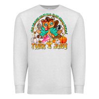 Oatmeal Heather The Turkey Ain’t The Only Thing Lookin Thick & J Premium Sweatshirt - CowhideDigitalArt