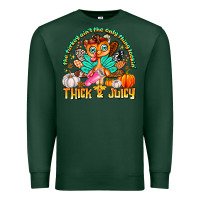 Sports Green The Turkey Ain’t The Only Thing Lookin Thick & J Premium Sweatshirt - CowhideDigitalArt