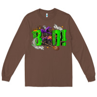 Chestnut Boo! with black cat Halloween Long Sleeve Tee - NancyCooperArtShop