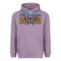 Lavender All American Mom Butterfly Heavyweight Hoodie - LillyAllenDesigns