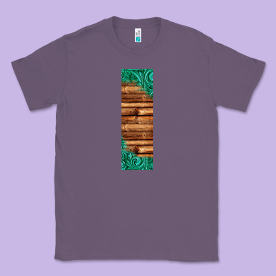 Western Tooled Leather Sunflower Turquoise Gemstone Pen Wrap 1 Classic Tee Designed By Jasminsmagicworld