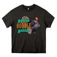 Asphalt Thanksgiving turkey gobble gobble Heavy Core Tee - NancyCooperArtShop