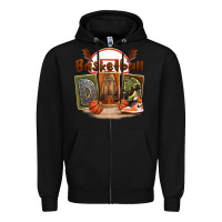 Black basketball dad Zipper Hoodie - FaDigitalArtStudio