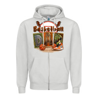 Dove Grey basketball dad Zipper Hoodie - FaDigitalArtStudio