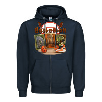 Navy basketball dad Zipper Hoodie - FaDigitalArtStudio