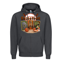Smoke basketball dad Zipper Hoodie - FaDigitalArtStudio