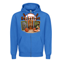 True Royal basketball dad Zipper Hoodie - FaDigitalArtStudio