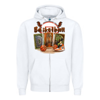 White basketball dad Zipper Hoodie - FaDigitalArtStudio