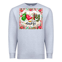 Heather Grey Joly Nurse Premium Sweatshirt - CowhideDigitalArt