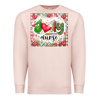 Pale Pink Joly Nurse Premium Sweatshirt - CowhideDigitalArt