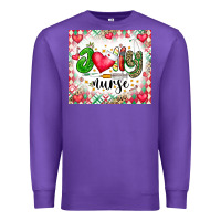 Purple Joly Nurse Premium Sweatshirt - CowhideDigitalArt