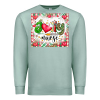 Seafoam Joly Nurse Premium Sweatshirt - CowhideDigitalArt