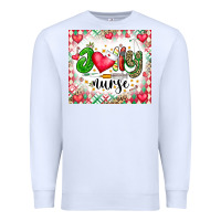 White Joly Nurse Premium Sweatshirt - CowhideDigitalArt