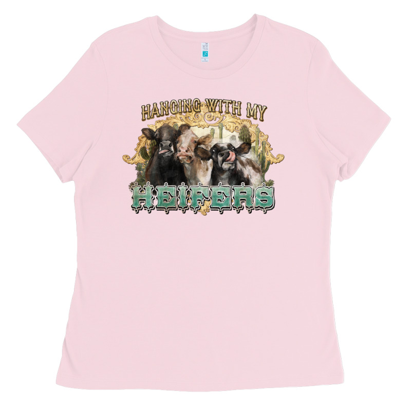 Hanging With My Heifers Ladies Tee by NancyCooperArtShop | Teevron
