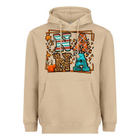 Mushroom Fall Autumn Leopard Nana Heavyweight Hoodie - LillyAllenDesigns