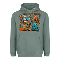 Sage Fall Autumn Leopard Nana Heavyweight Hoodie - LillyAllenDesigns