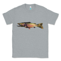 Heather Grey Steelhead Trout Classic Tee - LillyAllenDesigns