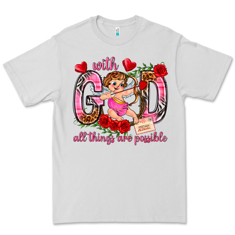 With God All Things Are Possible Premium Tee by NancyCooperArtShop | Teevron