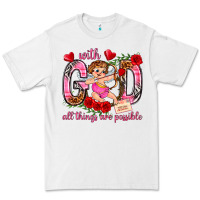 White with god all things are possible Premium Tee - NancyCooperArtShop