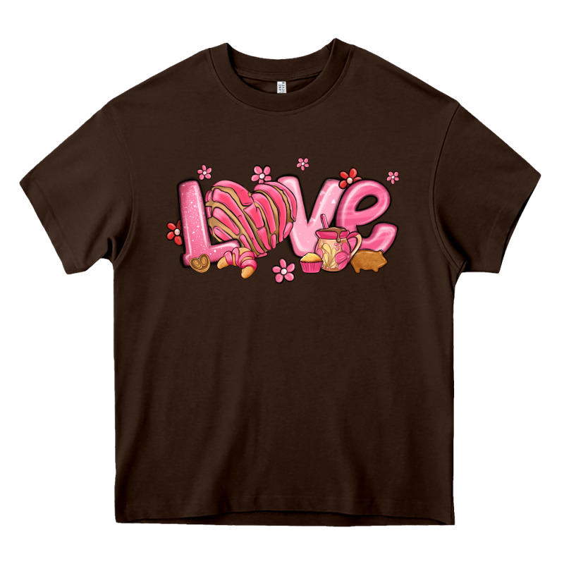 Love Mexican Conchas Valentines Day Heavy Core Tee by MaliasSmallBusiness | Teevron