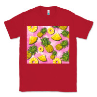 Red pink pineapple Classic Tee - BarkalooDesign