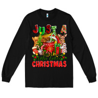 Black just a girl who loves christmas Long Sleeve Tee - texasbilliewilder