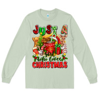 Matcha just a girl who loves christmas Long Sleeve Tee - texasbilliewilder