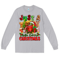 Moon Dust just a girl who loves christmas Long Sleeve Tee - texasbilliewilder