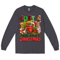 Smoke just a girl who loves christmas Long Sleeve Tee - texasbilliewilder