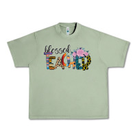 Oil Green Blessed Teacher Urban Heavy Tee - Bettercallsaul