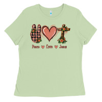 Matcha Peace Love Jesus Ladies Tee - Jasminsmagicworld