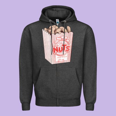 Peanuts Zipper Hoodie Designed By Fadigitalartstudio