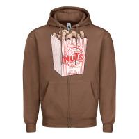 Chestnut Peanuts Zipper Hoodie - FaDigitalArtStudio