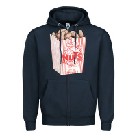 Navy Peanuts Zipper Hoodie - FaDigitalArtStudio