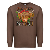 Chestnut Just a Little Moody Premium Sweatshirt - CowhideDigitalArt