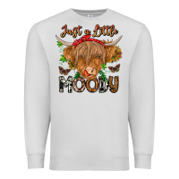 Dove Grey Just a Little Moody Premium Sweatshirt - CowhideDigitalArt