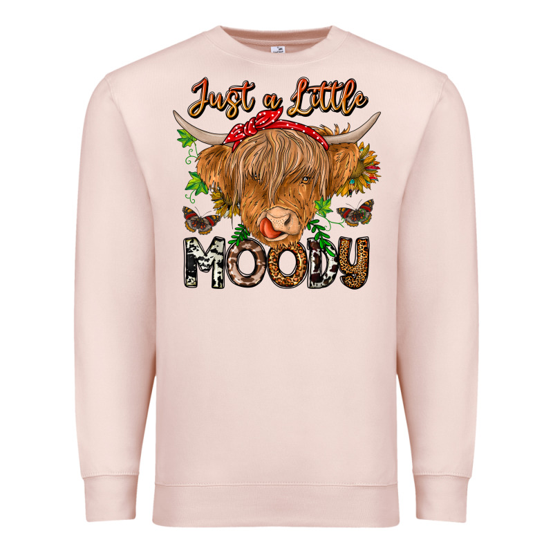 Just A Little Moody Premium Sweatshirt by CowhideDigitalArt | Teevron