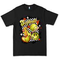 Black vintage softball Premium Tee - MaliasSmallBusiness