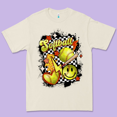 Vintage Softball Premium Tee Designed By Maliassmallbusiness