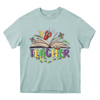Arona teacher mardi gras Heavy Core Tee - MaliasSmallBusiness