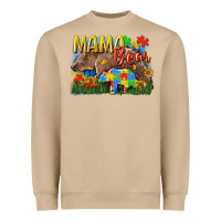Mushroom Mama bear Autism Heavyweight Sweatshirt - CowGirlArtShop