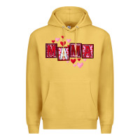 Antique Gold Mother's Day mama hearts Premium Hoodie - FaDigitalArtStudio