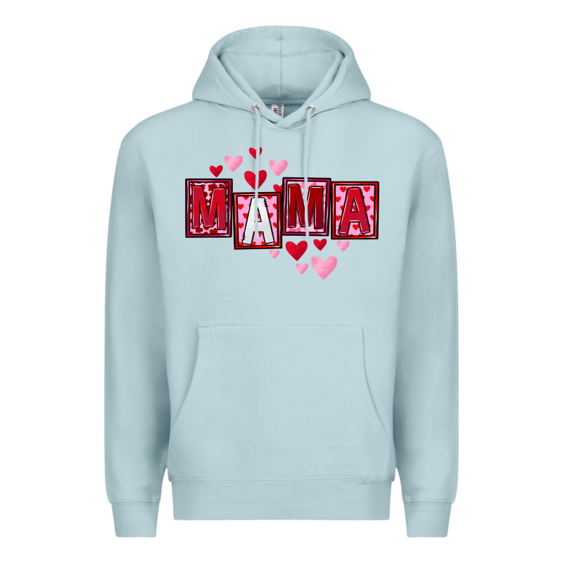 Mother's Day Mama Hearts Premium Hoodie by FaDigitalArtStudio | Teevron