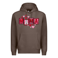 Coffee Mother's Day mama hearts Premium Hoodie - FaDigitalArtStudio