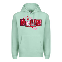 Seafoam Mother's Day mama hearts Premium Hoodie - FaDigitalArtStudio