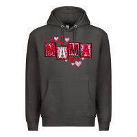 Smoke Mother's Day mama hearts Premium Hoodie - FaDigitalArtStudio
