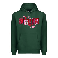 Sports Green Mother's Day mama hearts Premium Hoodie - FaDigitalArtStudio